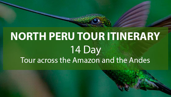 NORTH PERU TOUR ITINERARY - 14 DAY - TOUR ACROSS THE AMAZON AND THE ANDES